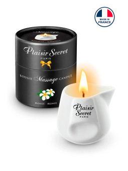 Bougie de massage gourmande Monoi - Plaisir secret