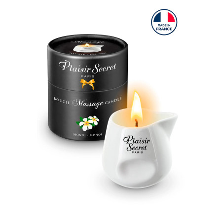Bougie de massage gourmande Monoi - Plaisir secret