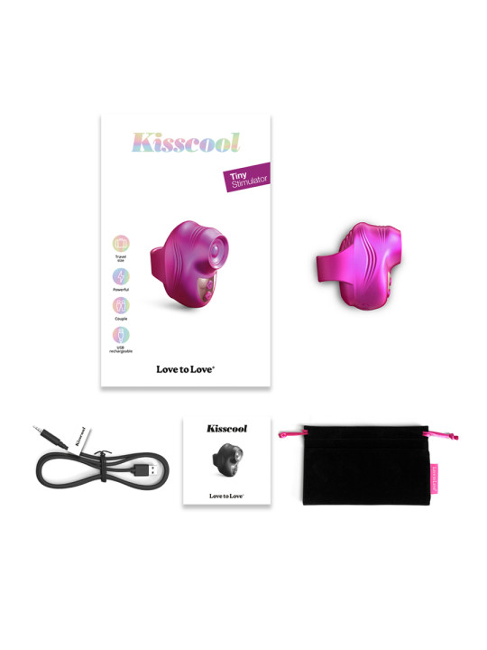 Stimulateur clitoridien Kisscool fuchsia - Love to Love