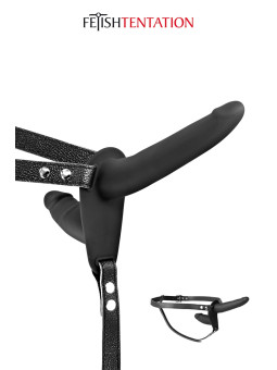 Double gode ceinture noir - Fetish Tentation