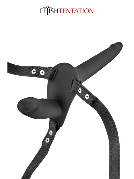 Double gode ceinture noir - Fetish Tentation