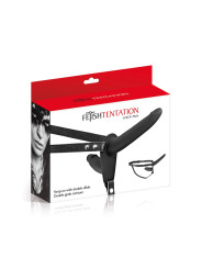 Double gode ceinture noir - Fetish Tentation