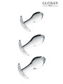 Set 3 plugs anal en verre Glossy Toys n° 17