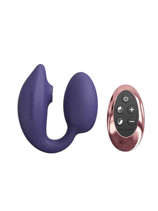 Double stimulateur Wonderlover violet - Love to Love