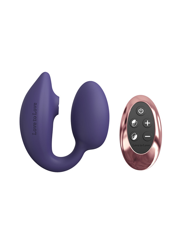 Double stimulateur Wonderlover violet - Love to Love