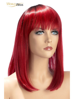 Perruque Elvira rouge - World Wigs