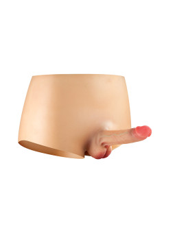 Culotte avec gode réaliste creux 