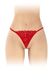 String avec perles Venusina - rouge