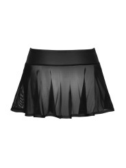 Mini-jupe noire transparente - Cottelli PARTY