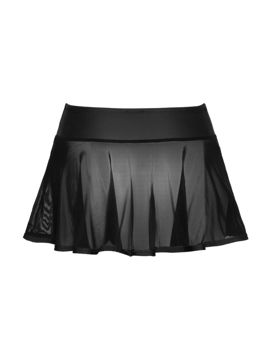 Mini-jupe noire transparente - Cottelli PARTY