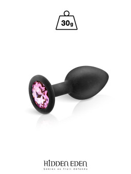 Plug bijou silicone noir S - Hidden Eden