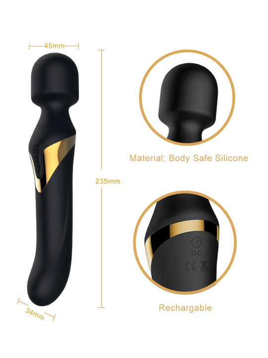 Vibromasseur Dual Orgasms Gold - Dorcel