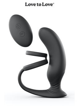 Stimulateur de prostate + cockring Double game