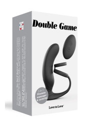 Stimulateur de prostate + cockring Double game