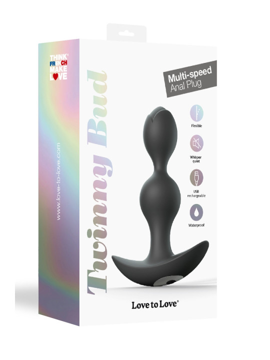 Plug anal vibrant Twinny Bud noir