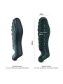 Gaine de pénis 3 en 1 Ryzer Pine Grey - Man Wan