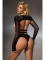 Ensemble culotte et top seins nus résille - J Lingerie