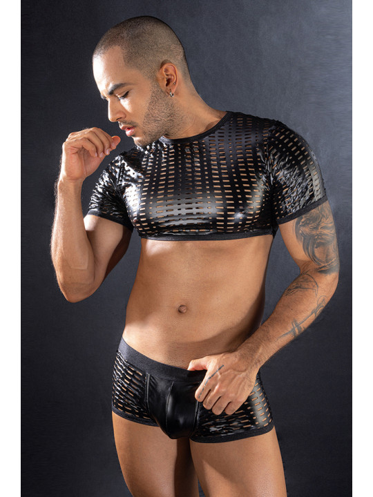 Ensemble top et boxer noir - J Lingerie