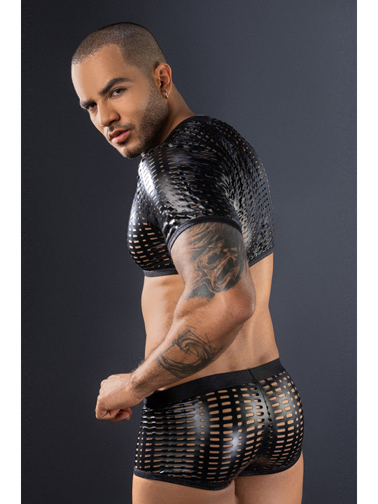 Ensemble top et boxer noir - J Lingerie