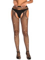Collants ouverts strass noir - J Lingerie