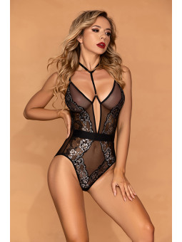 Body sexy noir et argent - J Lingerie