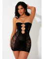 Mini robe bustier noire - J Lingerie
