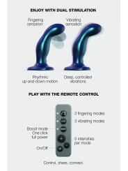 Dildo fingering et vibrant bleu - Strap On Me