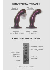 Dildo fingering et vibrant aubergine - Strap On Me