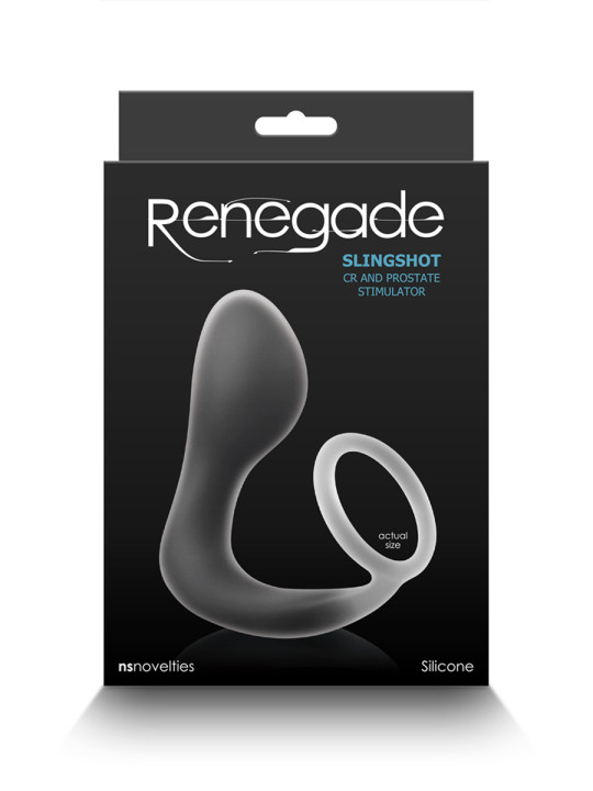 Plug prostatique avec cockring Renegade Slingshot
