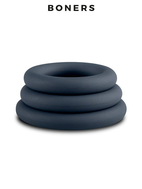 Kit de 3 anneaux de pénis - Boners