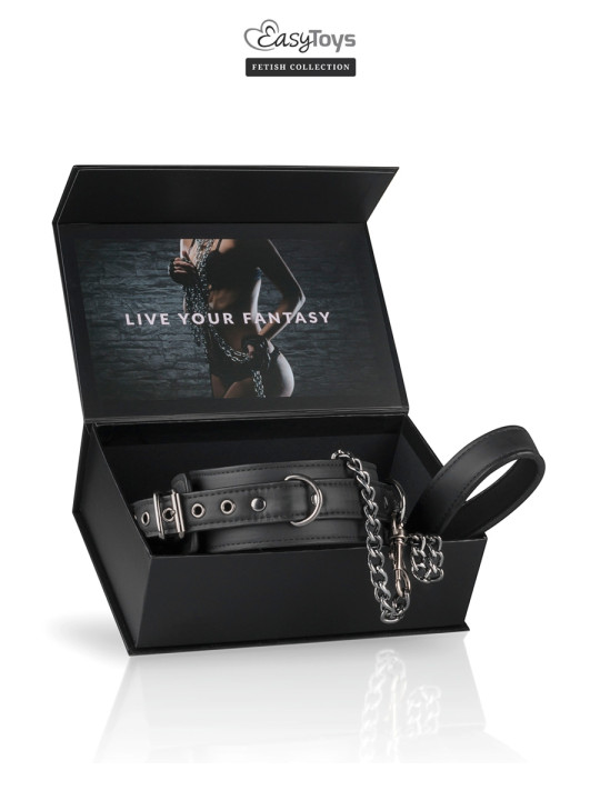Collier fétichiste et laisse - Easytoys Fetish Collection