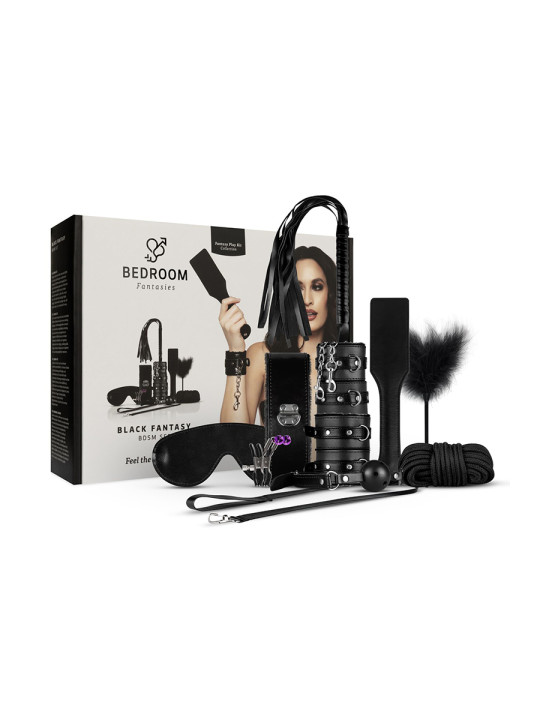 Coffret BDSM  Black Fantasy 10 accessoires - Bedroom Fantasies