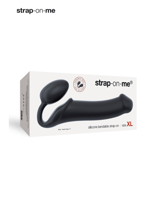 Gode ceinture strap-on noir XL