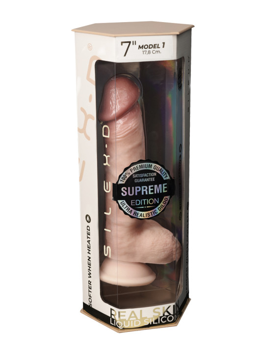 Gode Real Skin Supreme Model 1 flesh 17,8 cm - SilexD
