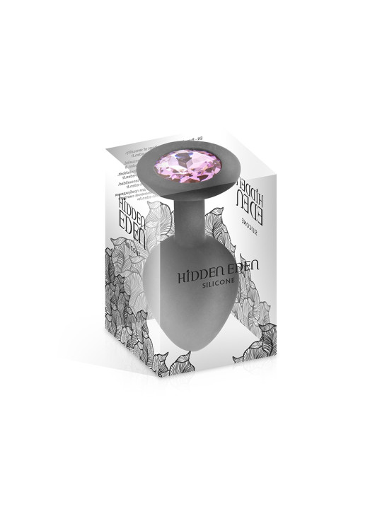 Plug bijou silicone noir M - Hidden Eden