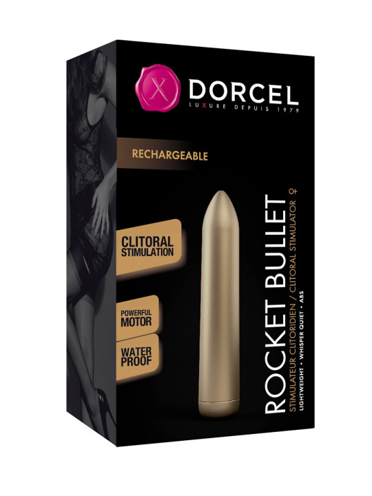 Mini vibro Rocket Bullet doré - Dorcel