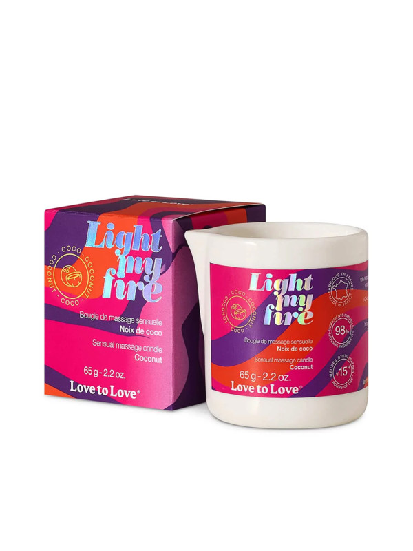 Bougie de massage Noix de coco - Love to Love