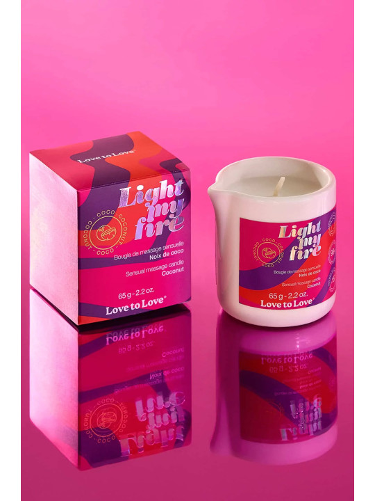 Bougie de massage Noix de coco - Love to Love