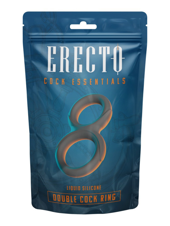Double Cock Ring liquid silicone - Erecto