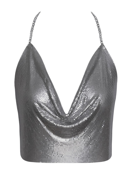 Top en métal argenté - Cottelli ACCESSOIRES