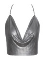 Top en métal argenté - Cottelli ACCESSOIRES