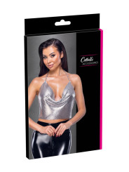 Top en métal argenté - Cottelli ACCESSOIRES
