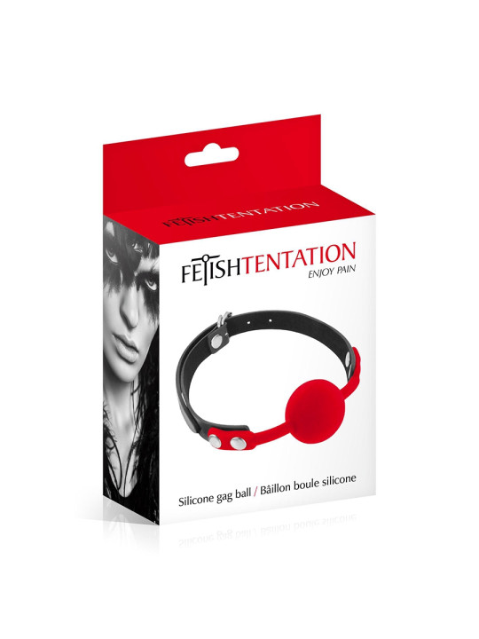 Baillon boule rouge - Fetish Tentation