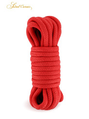 Corde de bondage rouge 5m - Sweet Caress