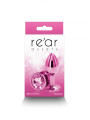 Plug bijou aluminium chromé rose S