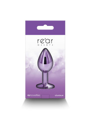 Plug bijou aluminium chromé violet S
