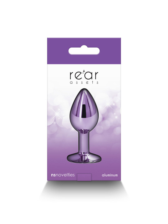 Plug bijou aluminium chromé violet S
