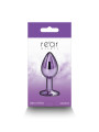 Plug bijou aluminium chromé violet S