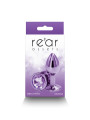 Plug bijou aluminium chromé violet S