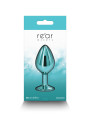 Plug bijou aluminium chromé vert M
